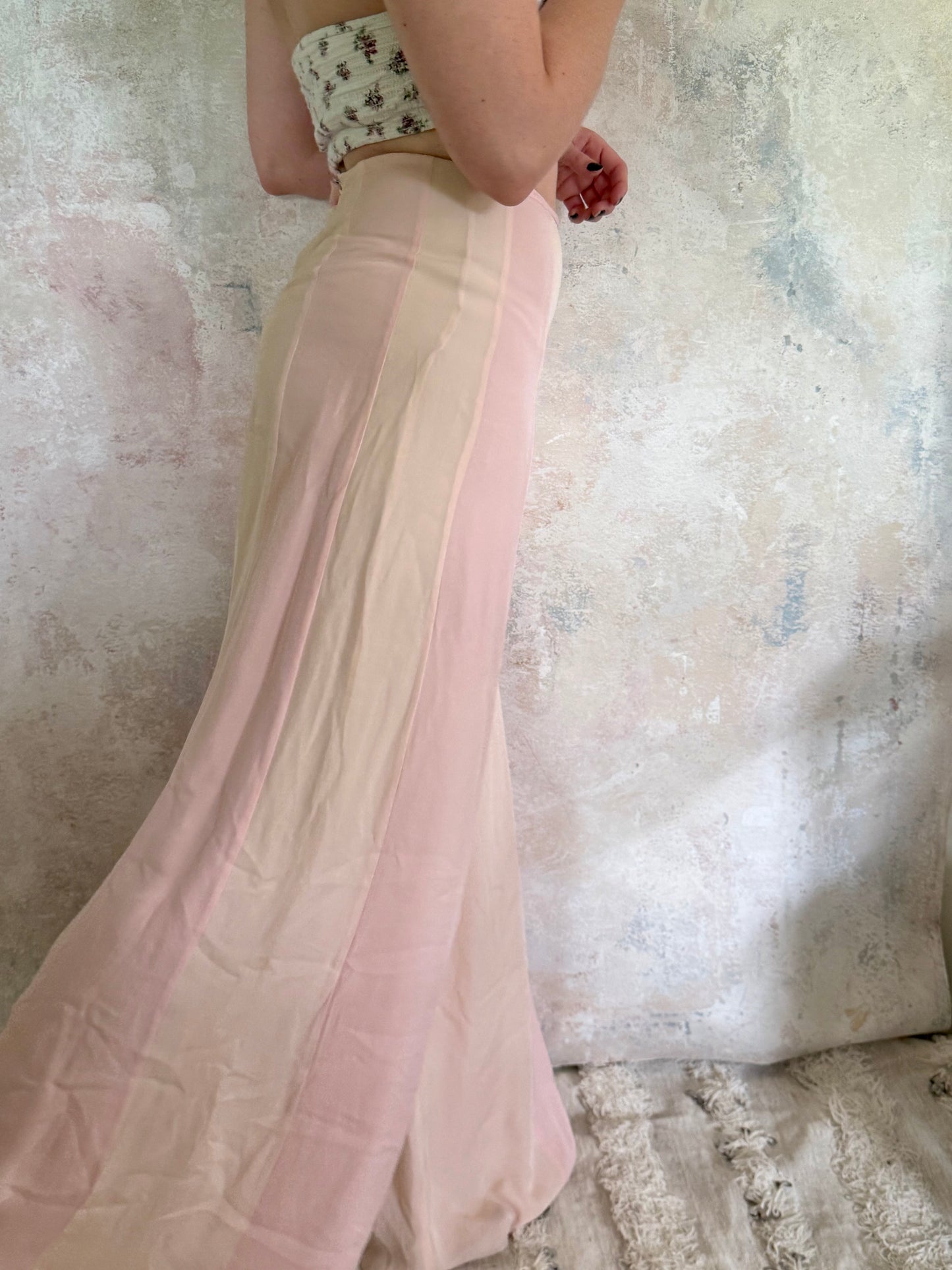x SOLD x Trouser Pink Silk