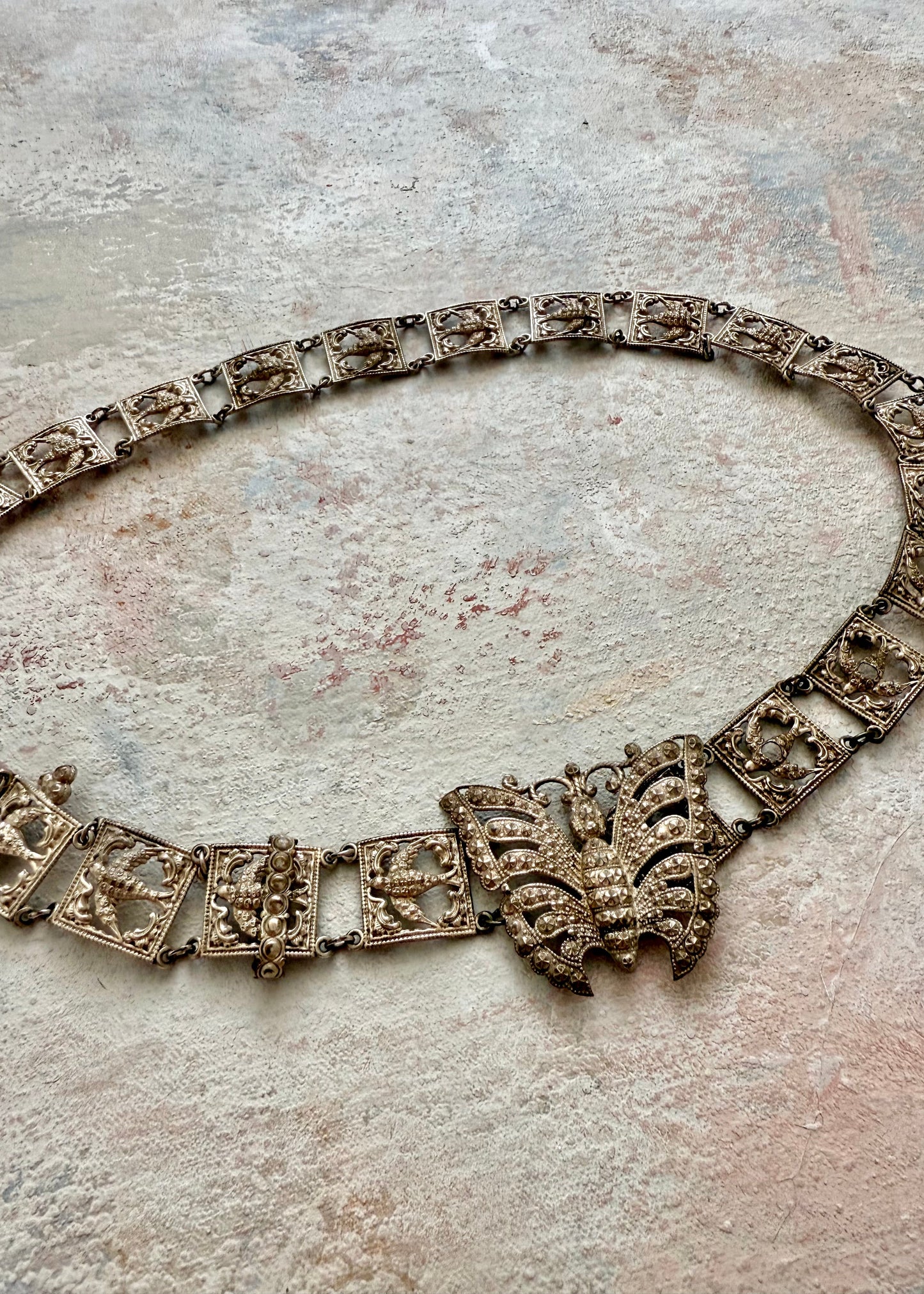 x SOLD x Jewellery Antique Butterfly Chain Belt