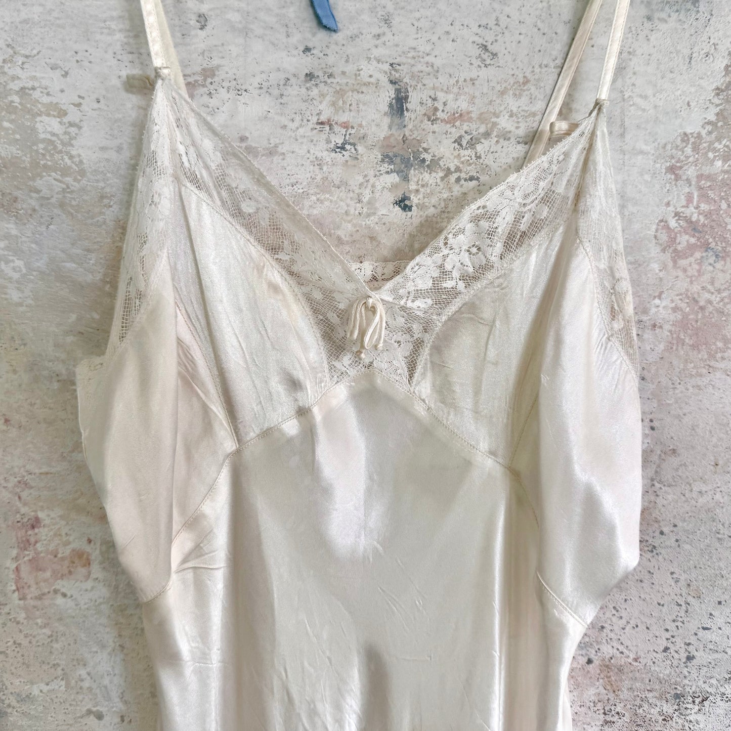 x SOLD x Dress 1920s Antique Silk Bridal Slip
