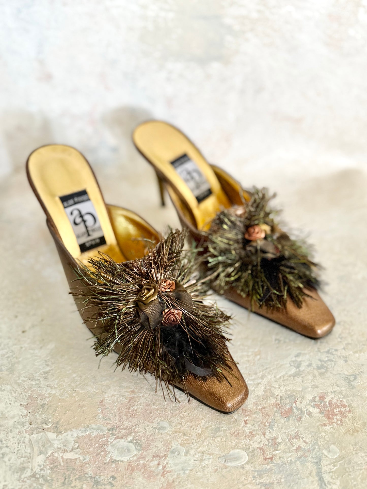 Shoes 1960s Marie Antoinette Mules