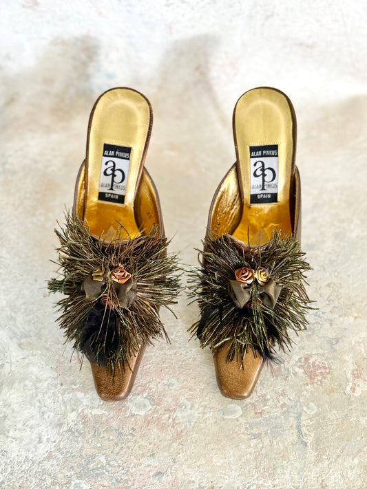 Shoes 1960s Marie Antoinette Mules