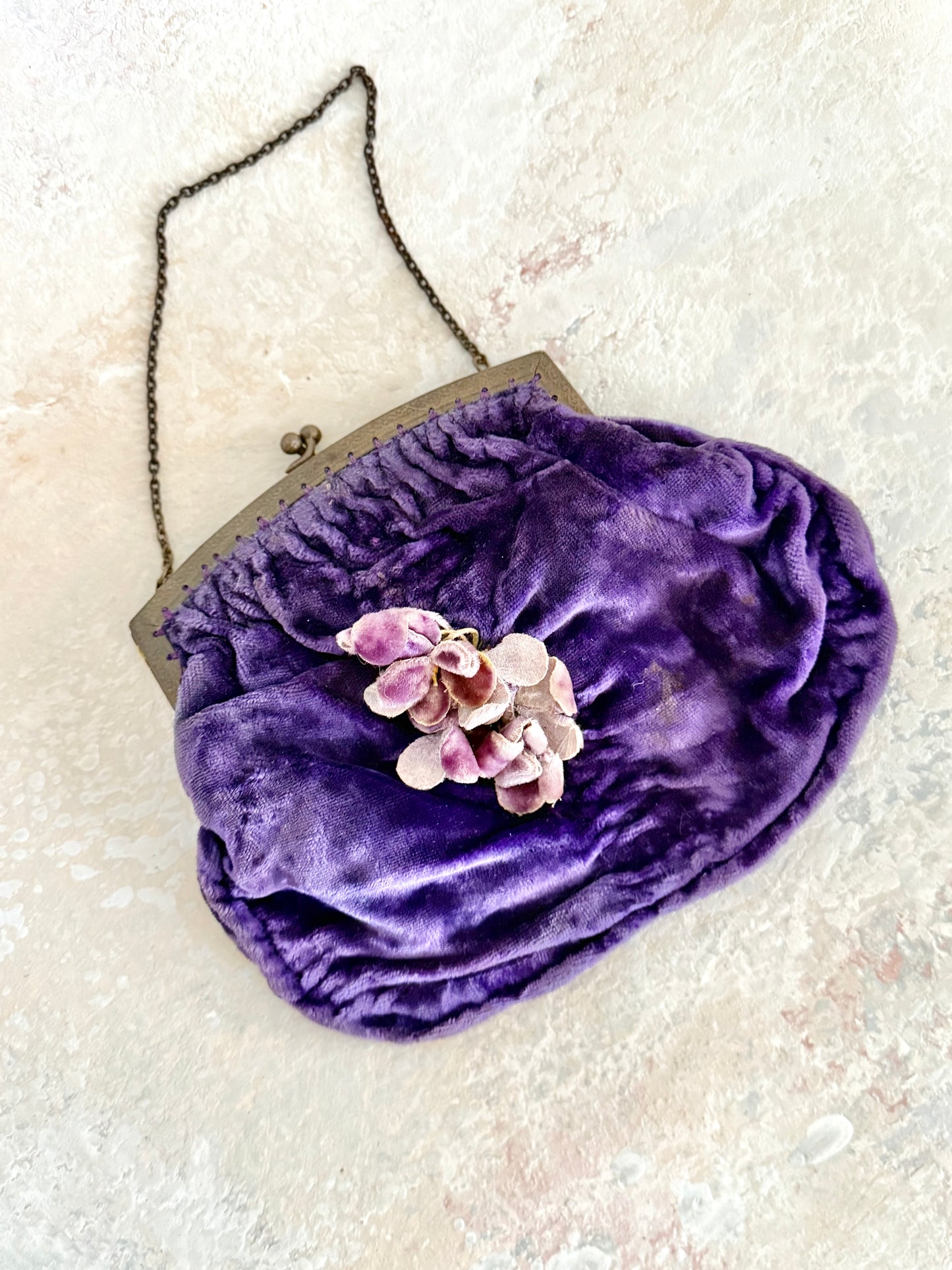 x SOLD x Handbag 1920s Velvet Purse