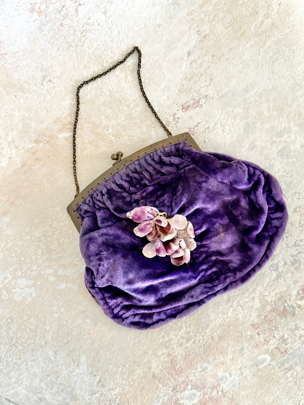 x SOLD x Handbag 1920s Velvet Purse