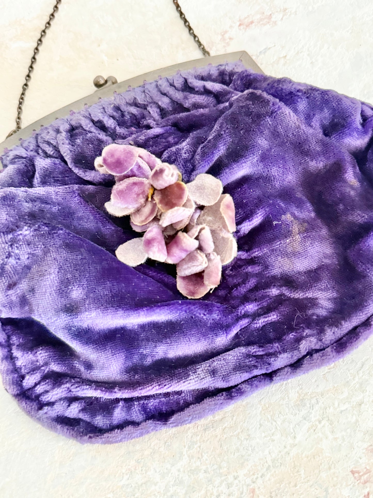 x SOLD x Handbag 1920s Velvet Purse