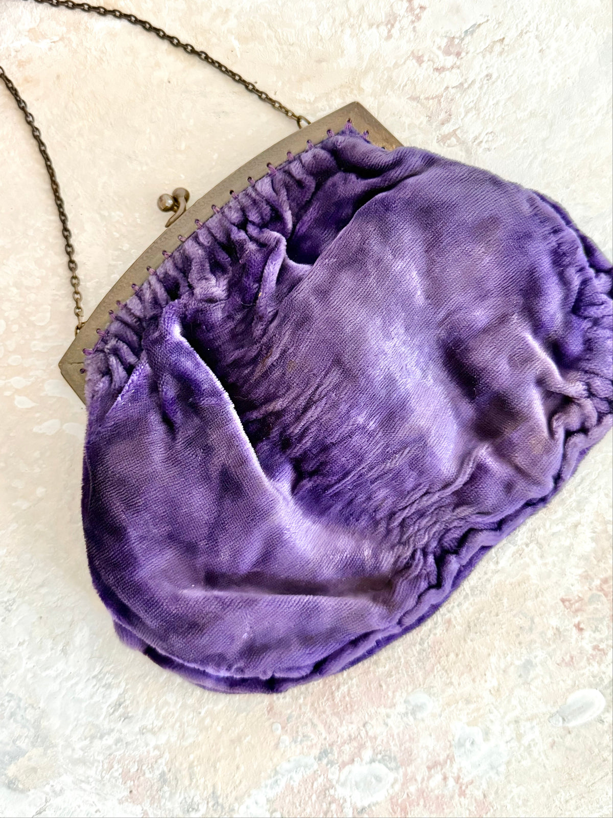 x SOLD x Handbag 1920s Velvet Purse