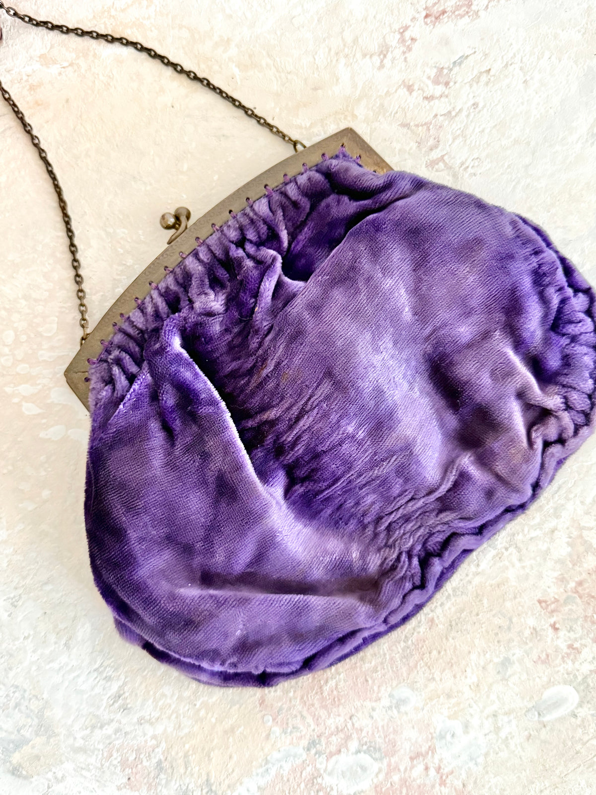 x SOLD x Handbag 1920s Velvet Purse