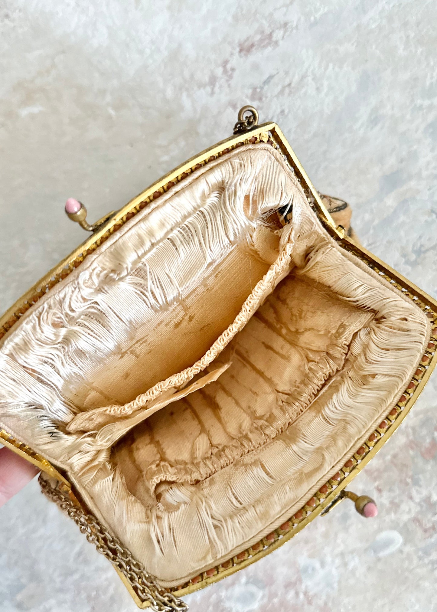 Handbag 1950s Velvet Purse
