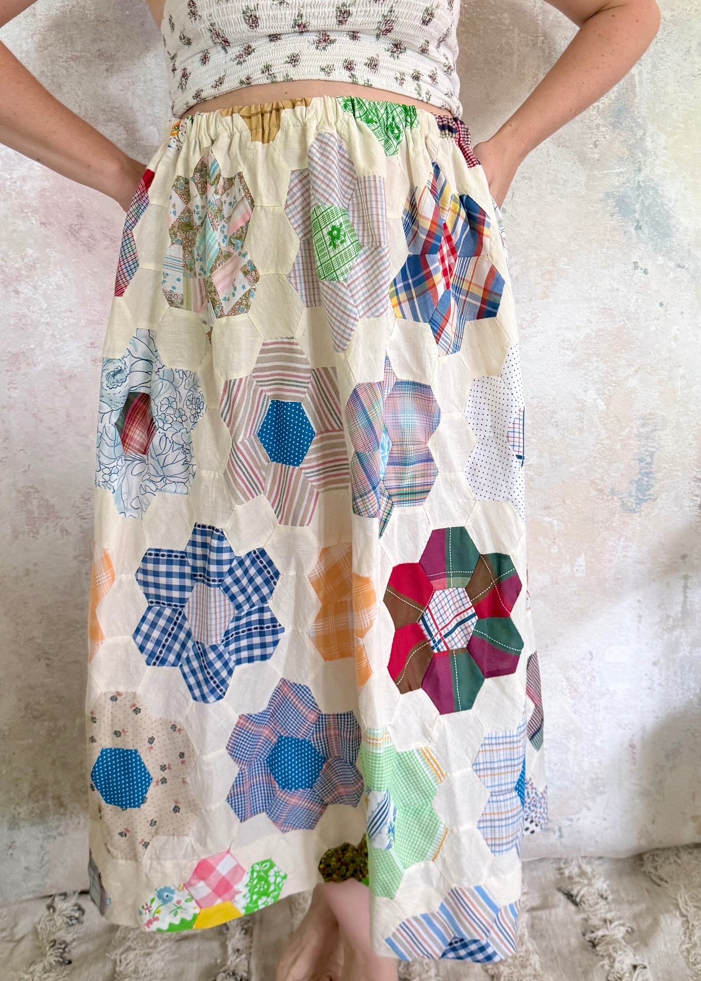 x SOLD x Skirt 1970s Patchwork