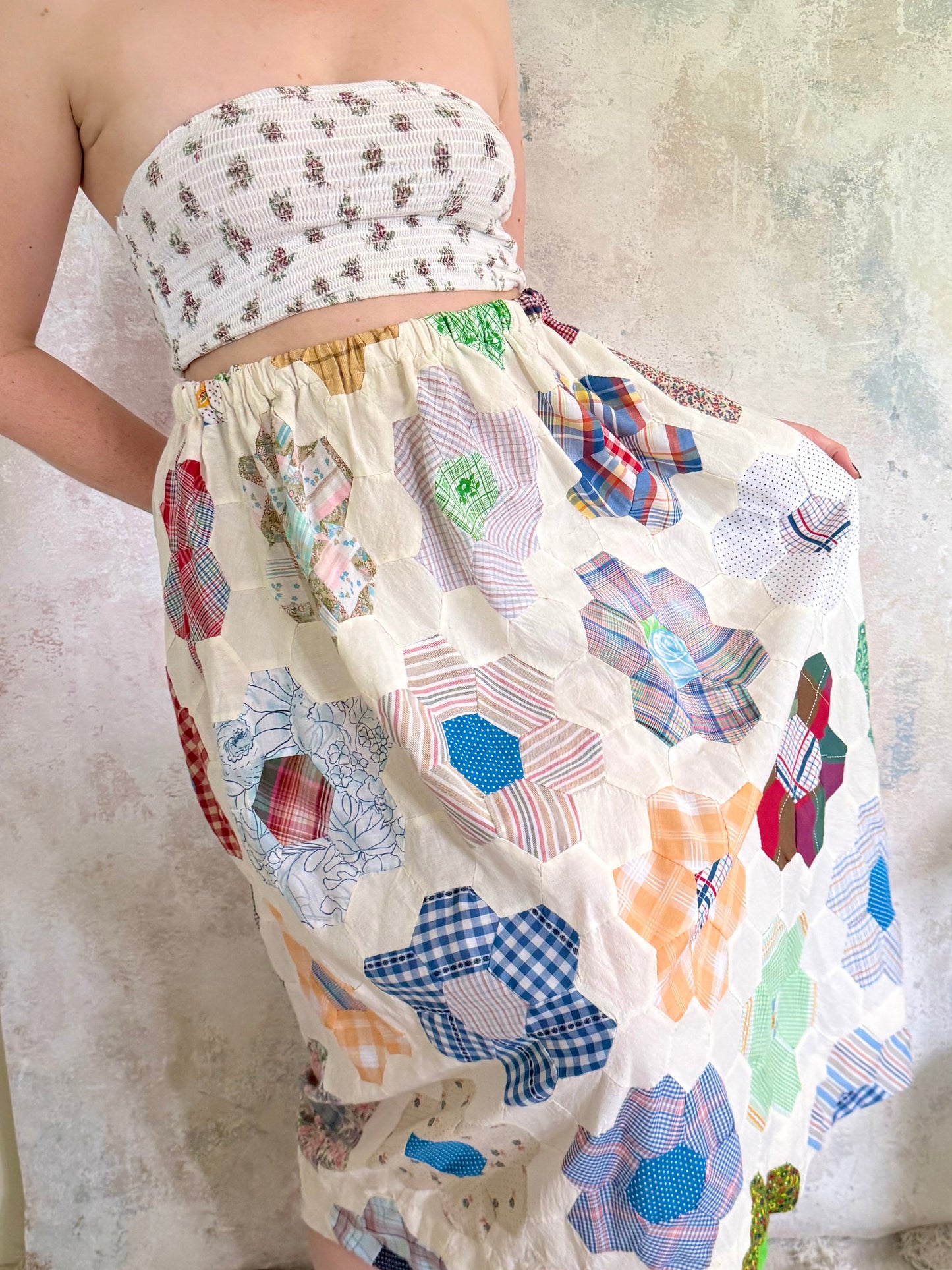 x SOLD x Skirt 1970s Patchwork