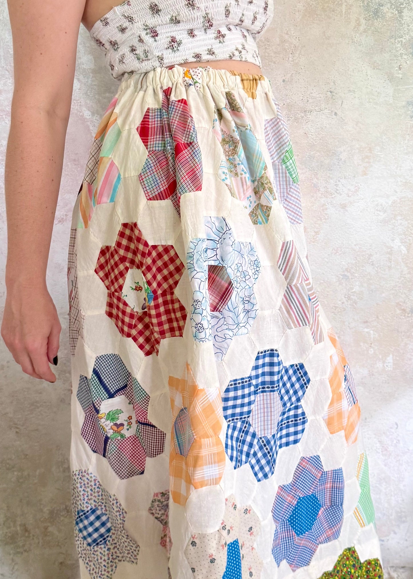 x SOLD x Skirt 1970s Patchwork