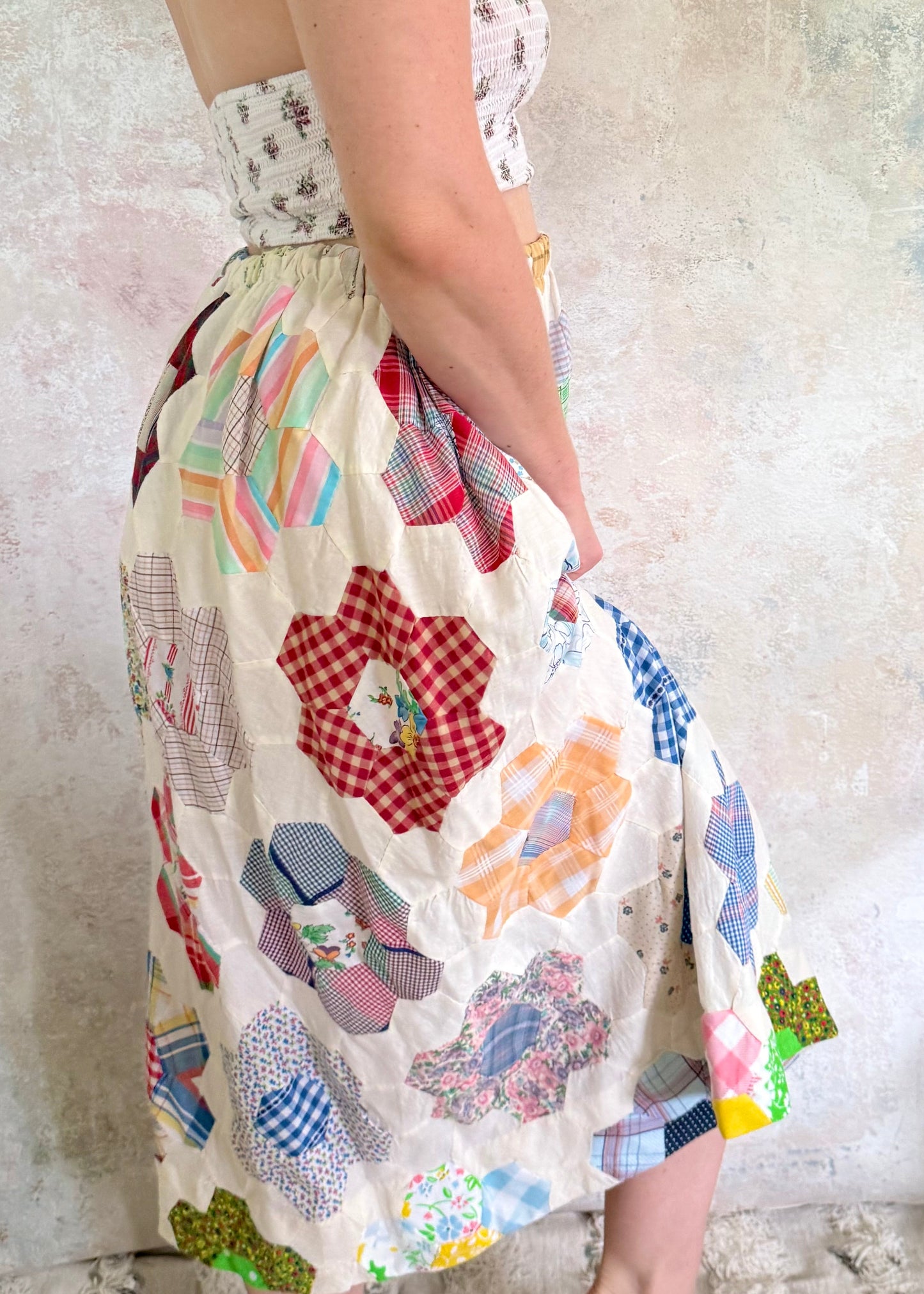 x SOLD x Skirt 1970s Patchwork