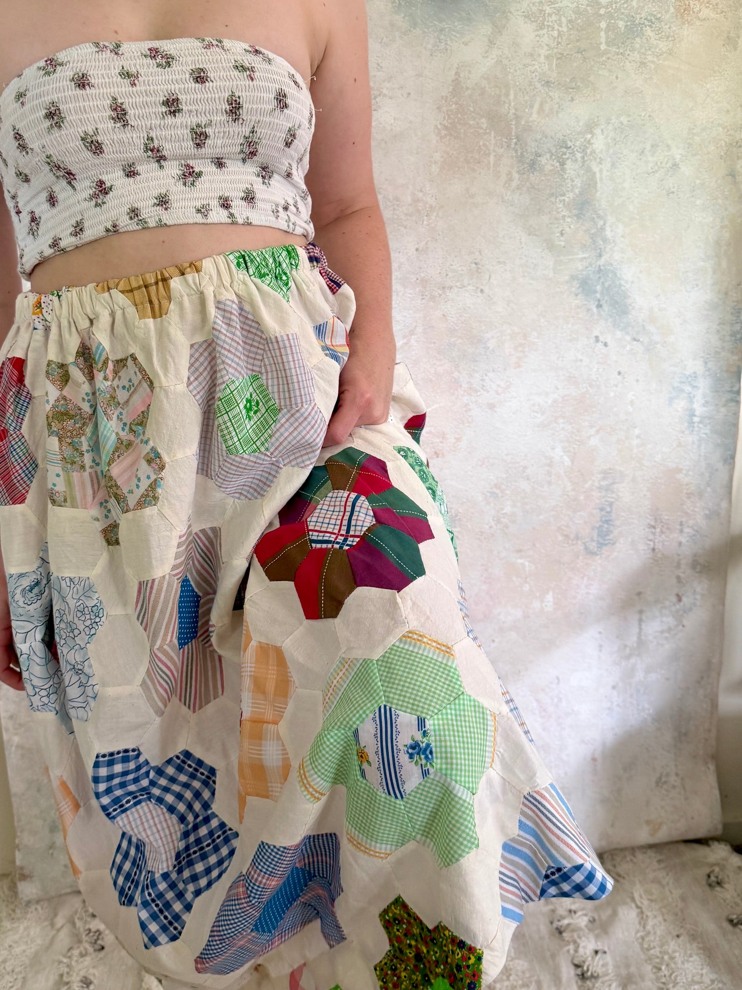 x SOLD x Skirt 1970s Patchwork