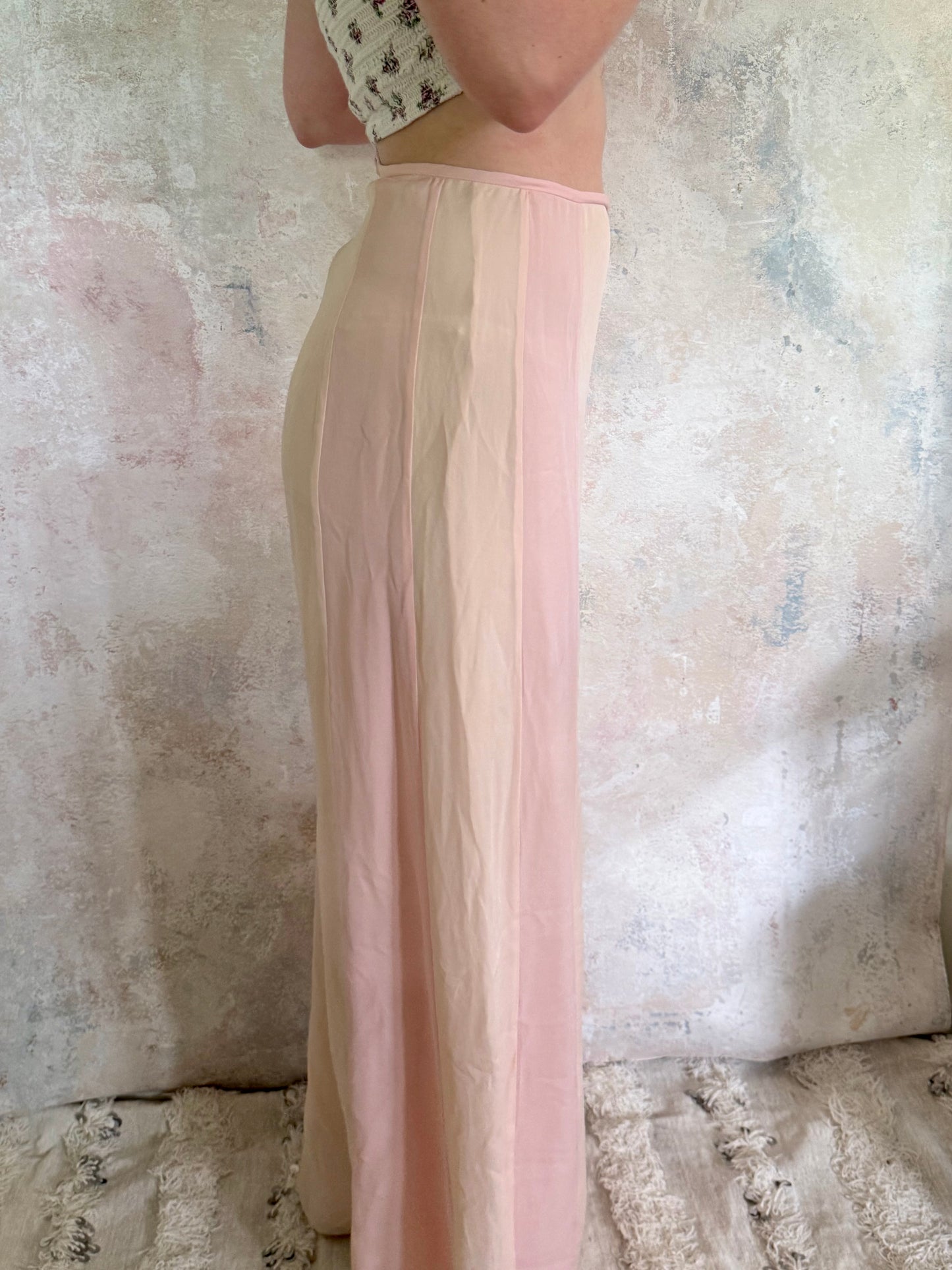x SOLD x Trouser Pink Silk