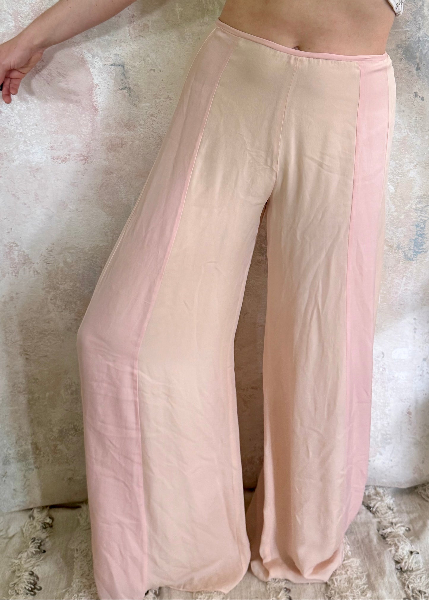 x SOLD x Trouser Pink Silk