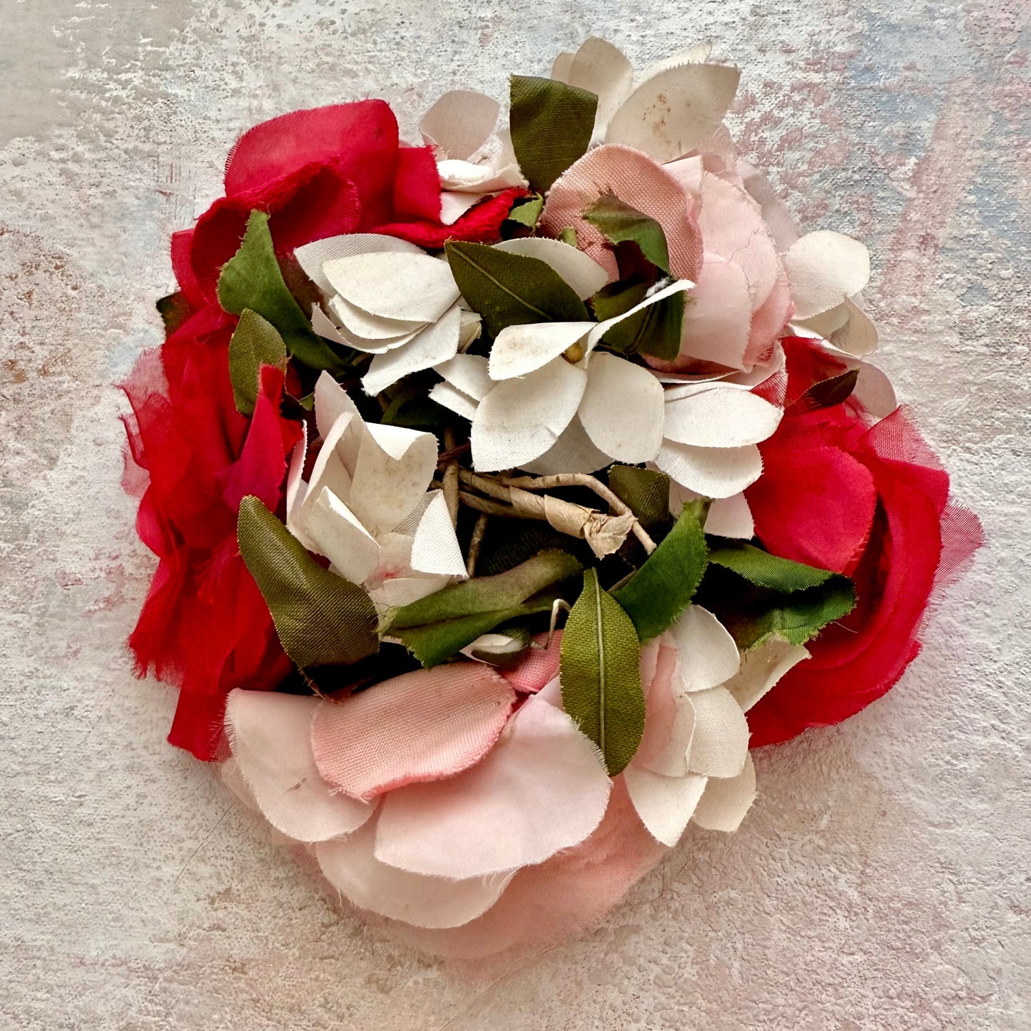 x SOLD x Headpiece Vintage Floral Half Hat