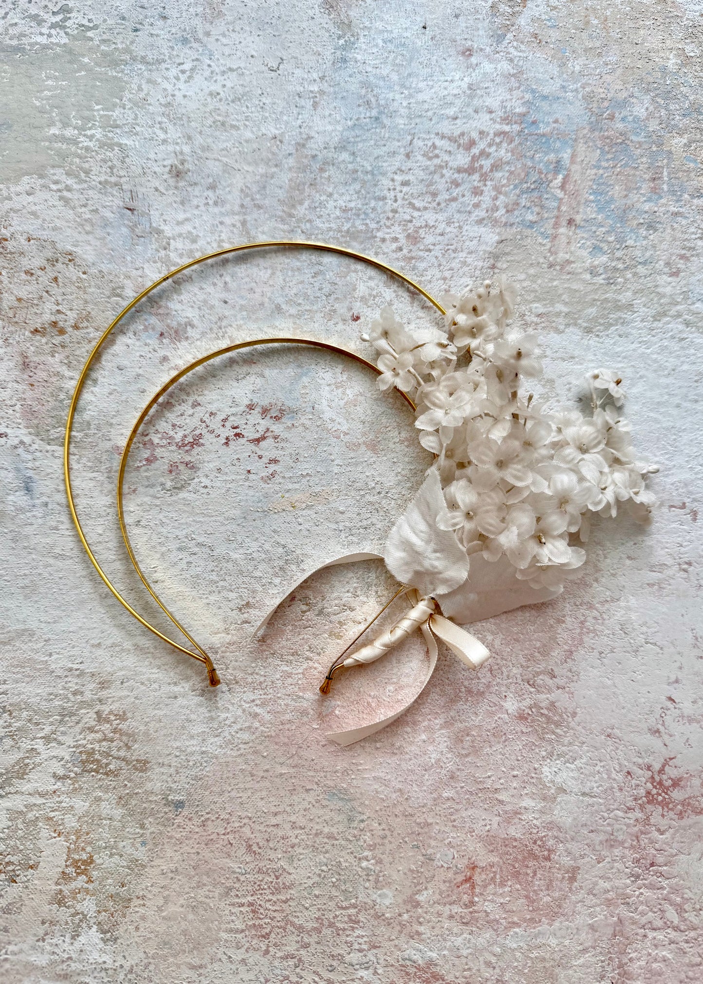 x SOLD x Headpiece Halo Antique Upcycled Lilac