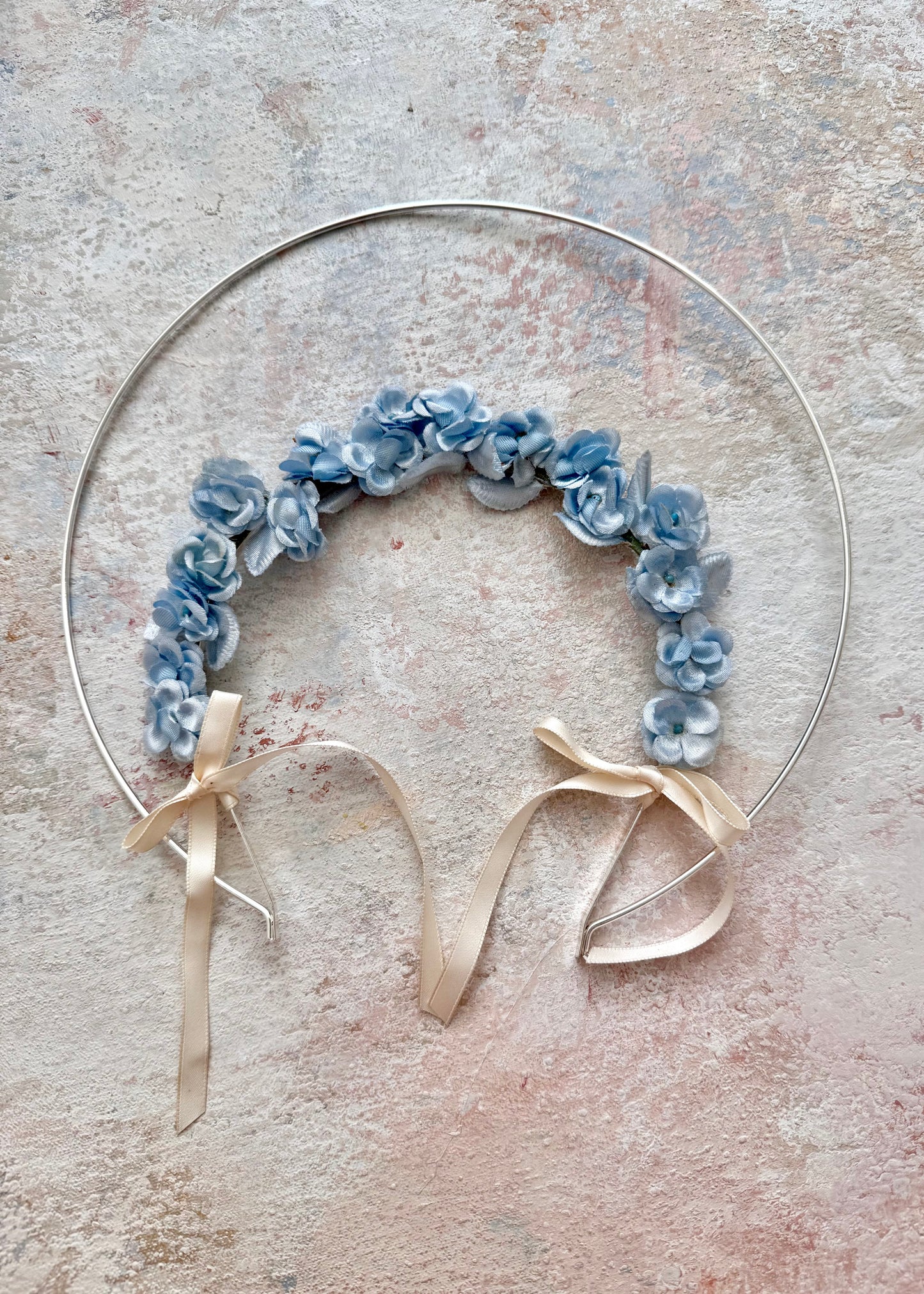x SOLD x Headpiece Halo Antique Upcycled Blue