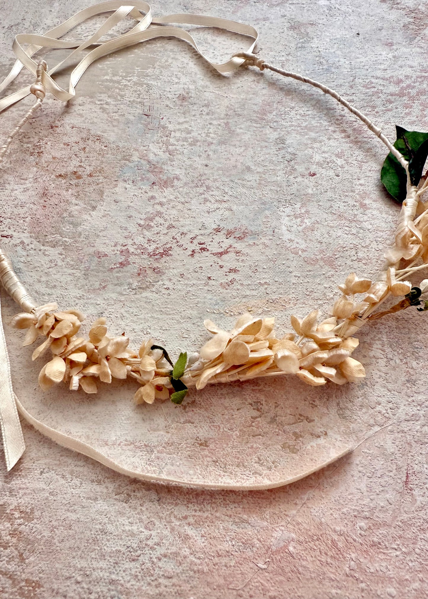 x SOLD x Headpiece Antique Upcycled Velvet Bridal Crown