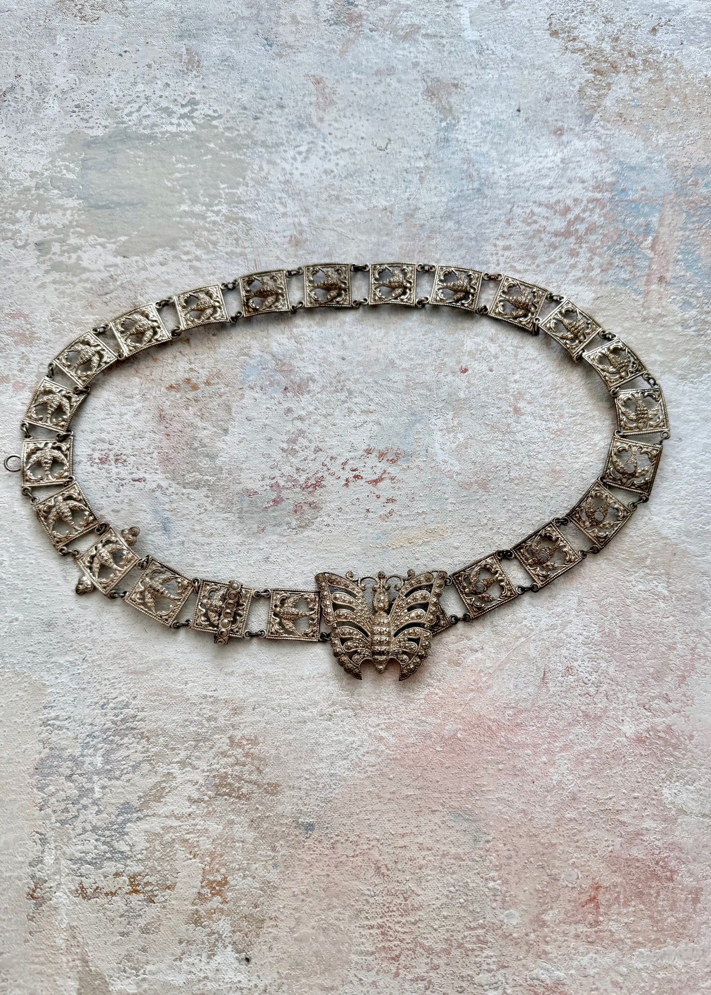 x SOLD x Jewellery Antique Butterfly Chain Belt