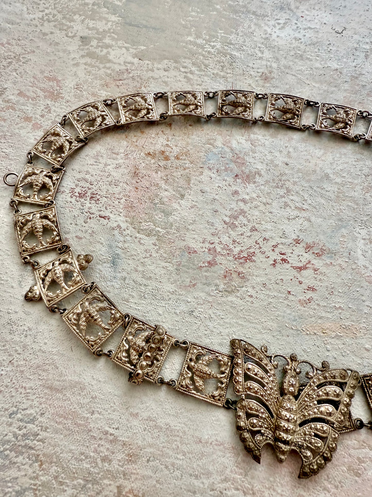 x SOLD x Jewellery Antique Butterfly Chain Belt