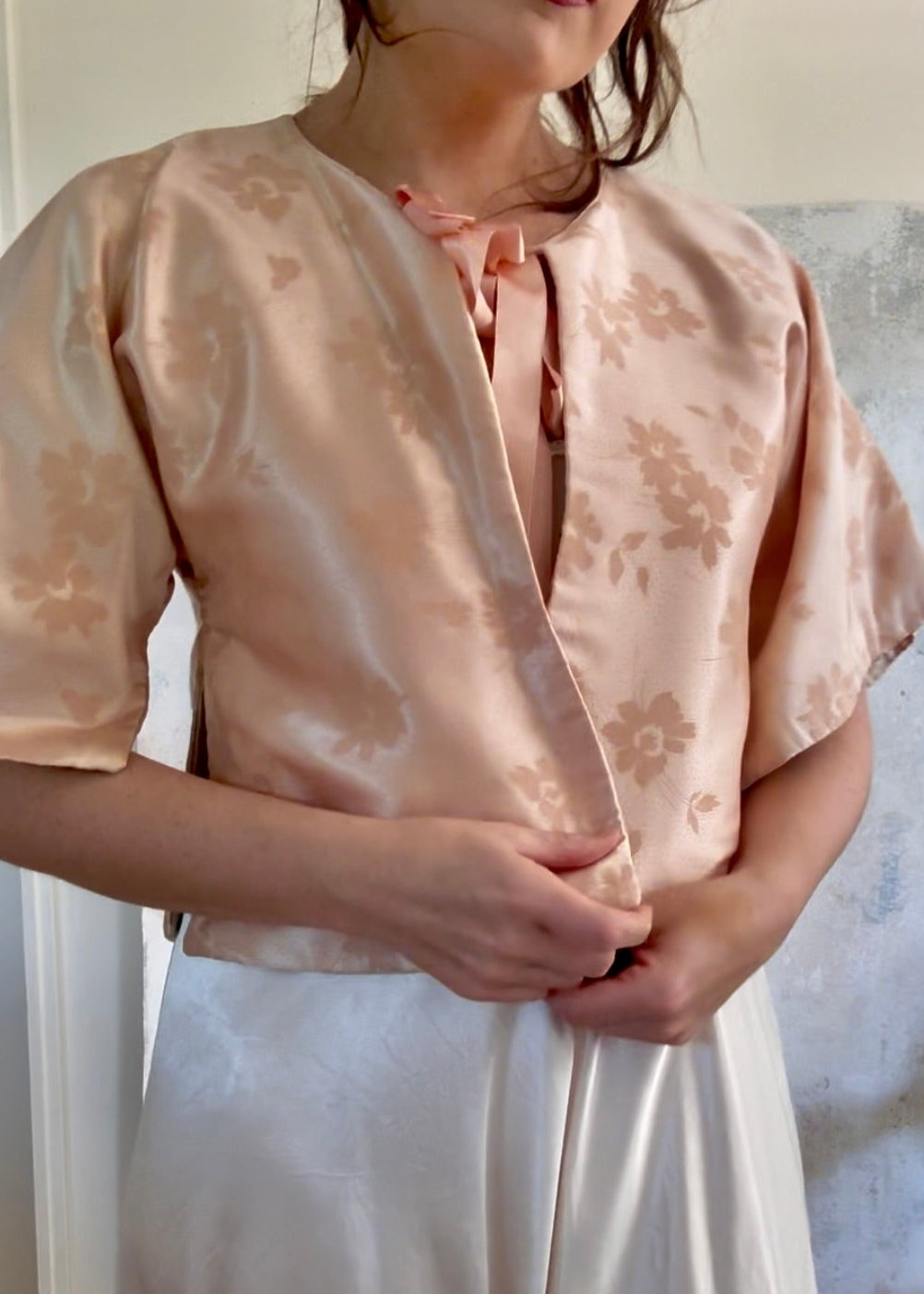 x SOLD x Top Kimono Silk Bolero Jacket