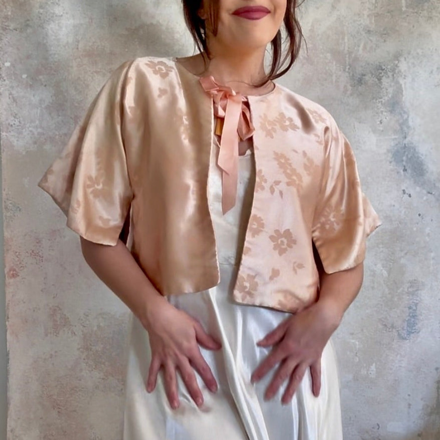 x SOLD x Top Kimono Silk Bolero Jacket