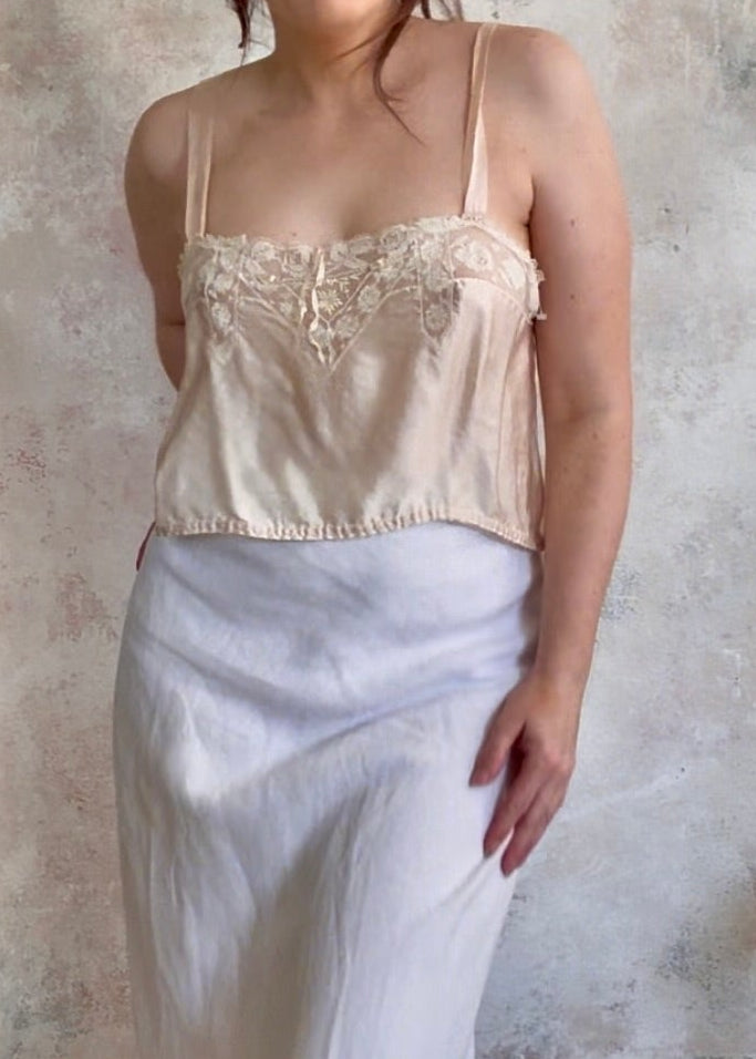 x SOLD x Top Antique Silk Camisole