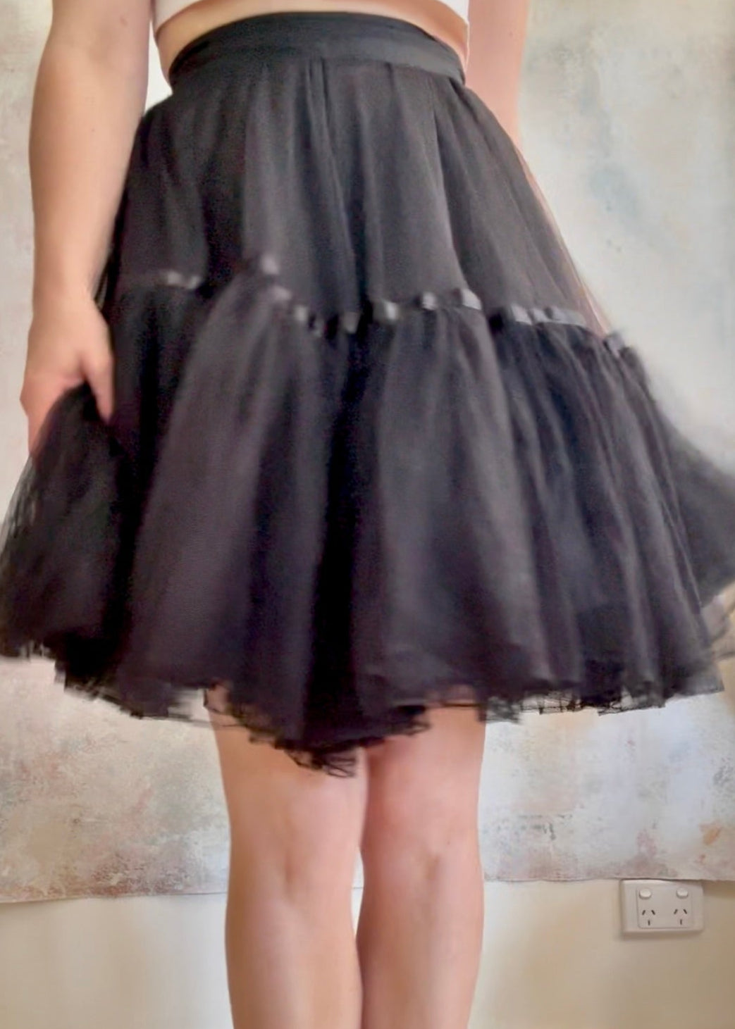 x SOLD x Skirt Vintage Black Tutu