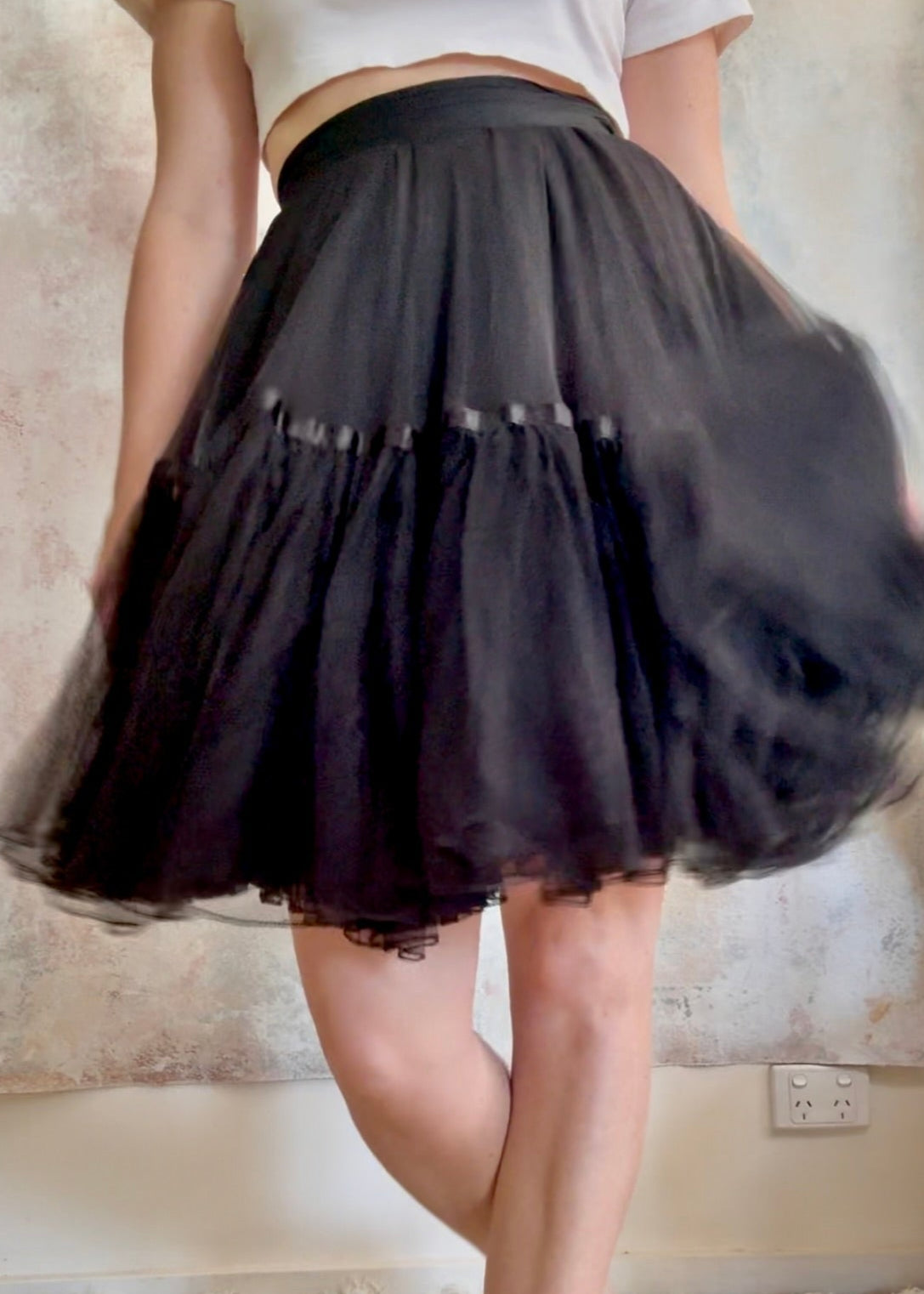 x SOLD x Skirt Vintage Black Tutu