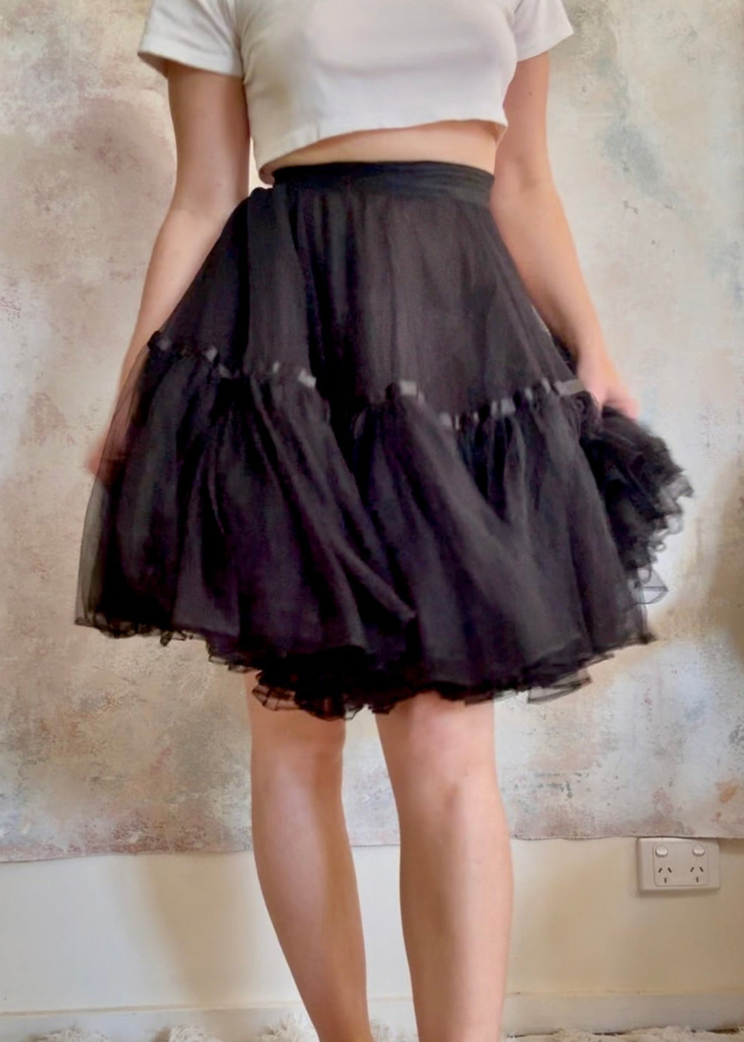 x SOLD x Skirt Vintage Black Tutu