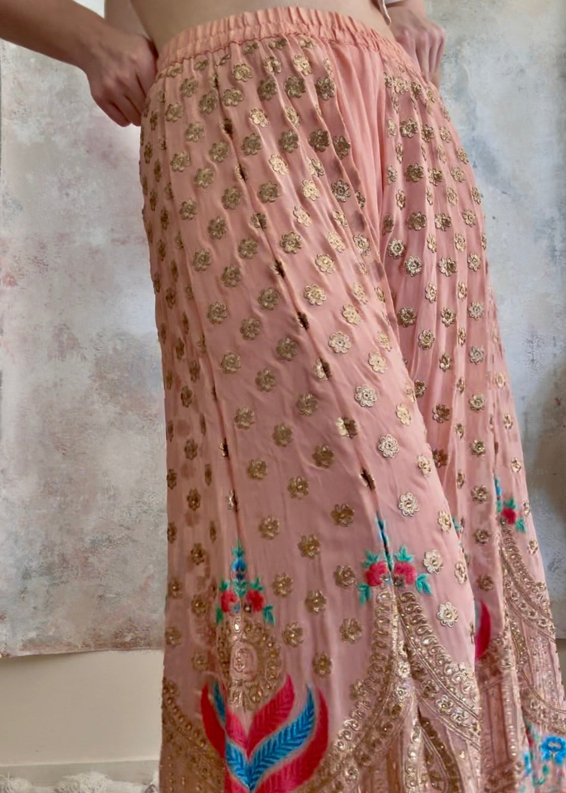 x SOLD x Trouser Indian Sari Palazzo Flares