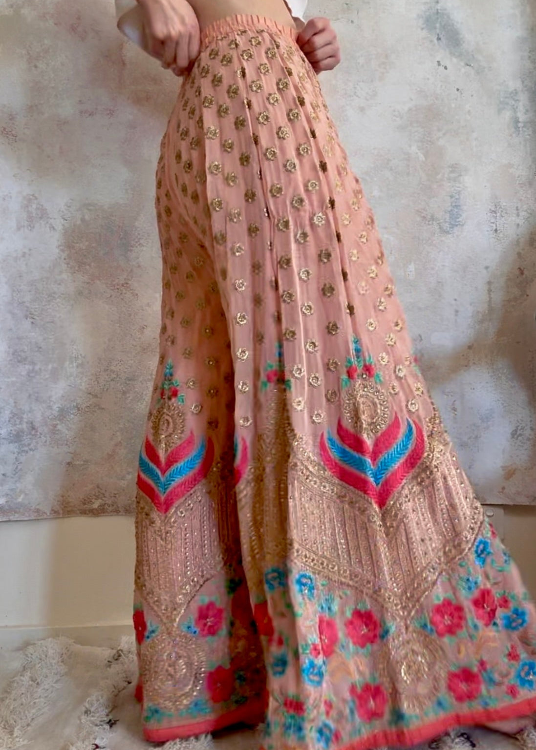 x SOLD x Trouser Indian Sari Palazzo Flares