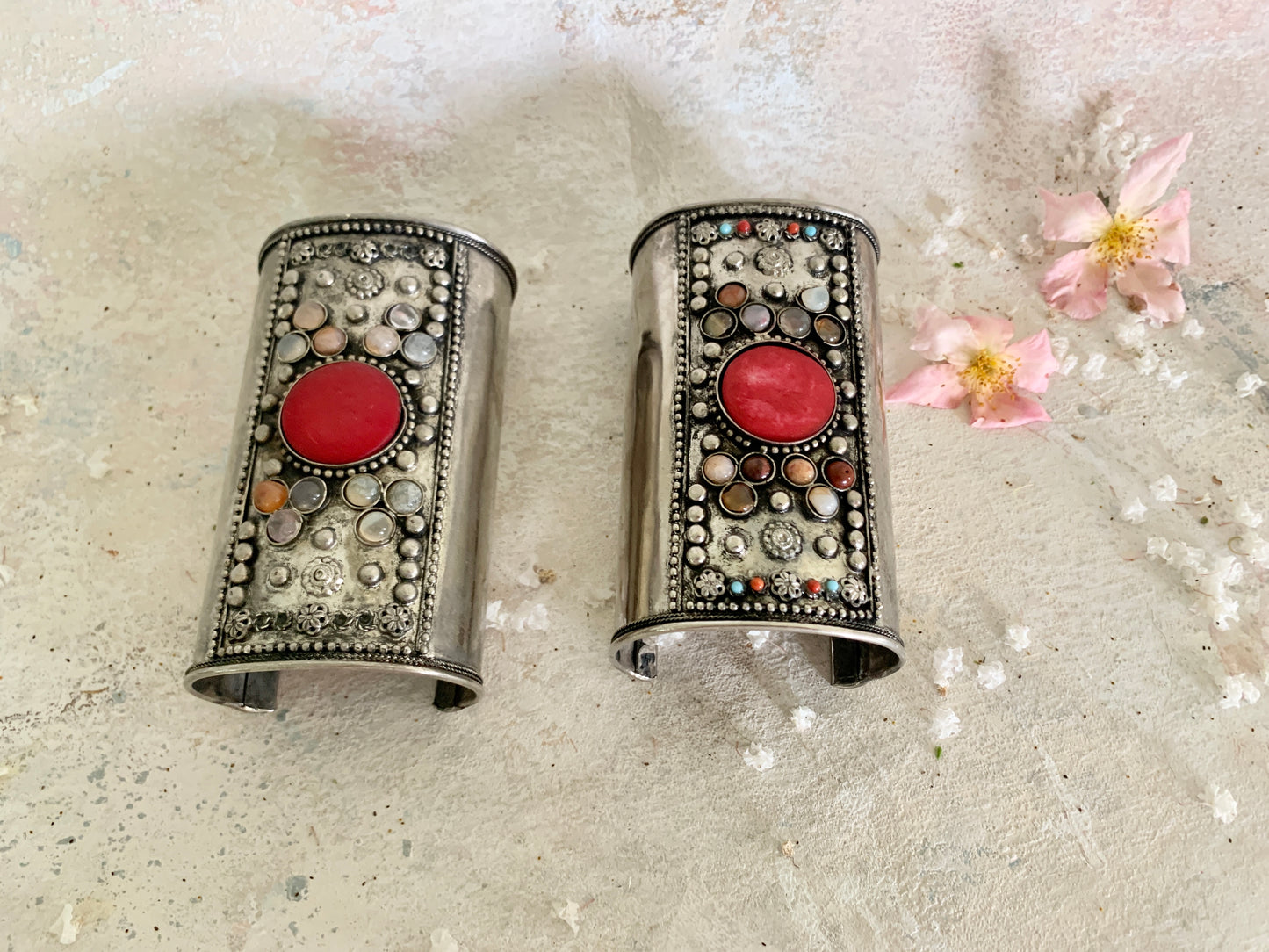 x SOLD x Jewellery Silver Bohemian Cuff Bracelets