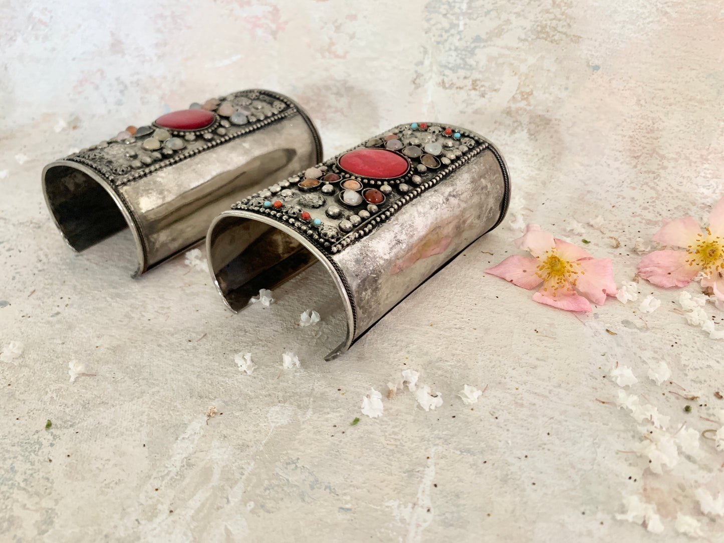 x SOLD x Jewellery Silver Bohemian Cuff Bracelets
