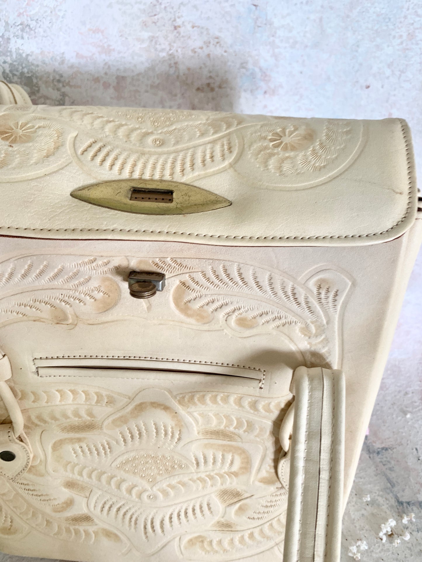 Handbag Hand Tooled Western Leather