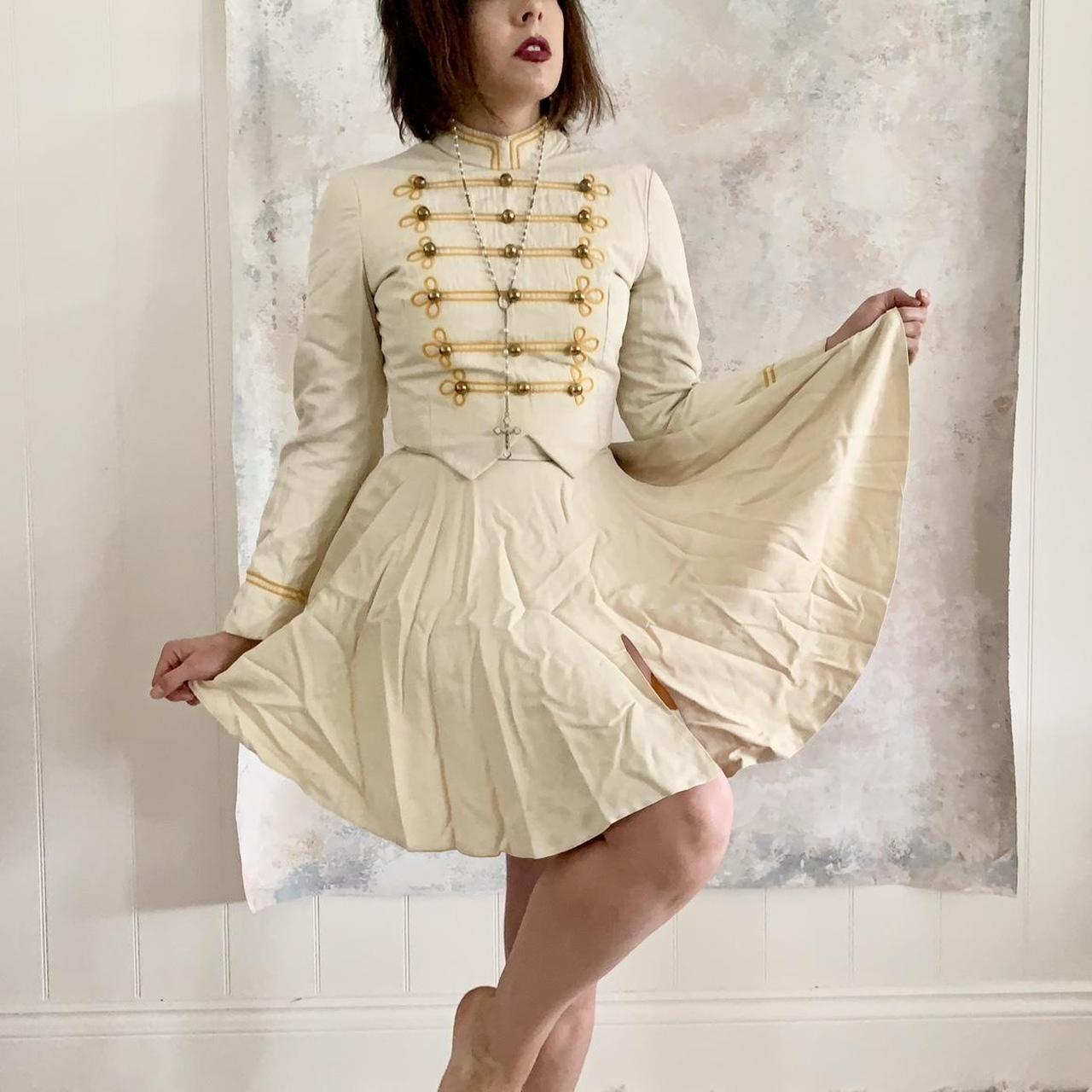 x SOLD x Dress Antique Majorette Cheerleader Ensemble